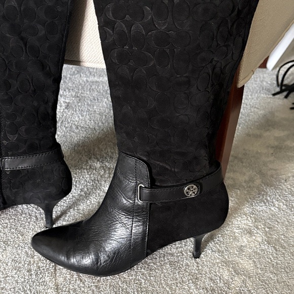 Coach Black Over the Knee Boots - Picture 4 of 7